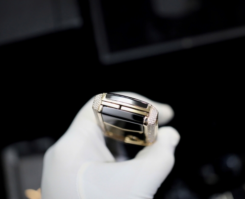 Signature S Rose Gold Full Diamond